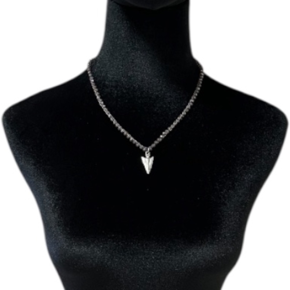 Stone Pendant Beaded Necklace